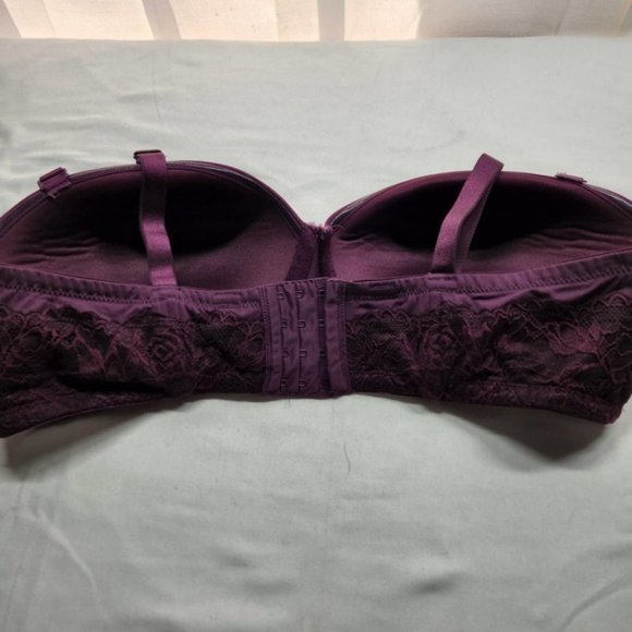 Torrid Curvy Padded Push Up Bra Purple Size 40DDD, 46F - Picture 3 of 8